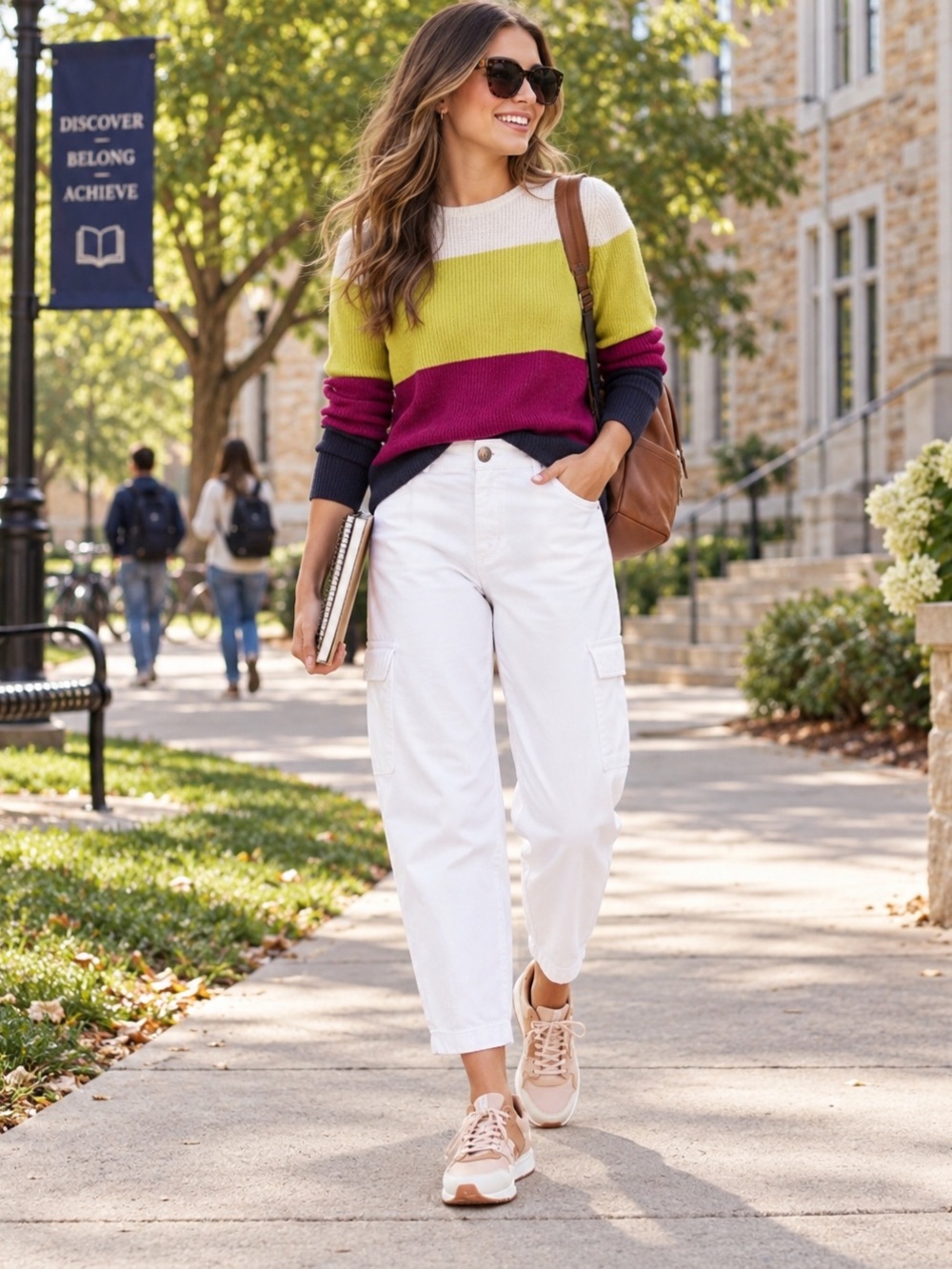 ANTHROPOLOGIE LAURIE CARGO HAREM PANTS WHITE CROPPED UTILITY PANTS